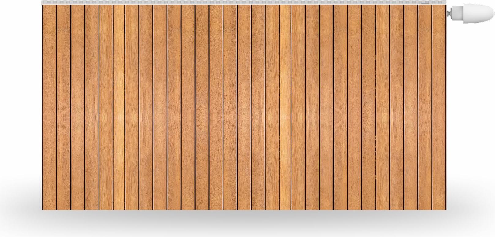 HUBDECO Magnetický kryt na radiátor 140x60cm Magnetický kryt na radiátor Vertical Decking Motif Vodotesný, zvýšená odolnosť proti oderu, kryt na radiátor