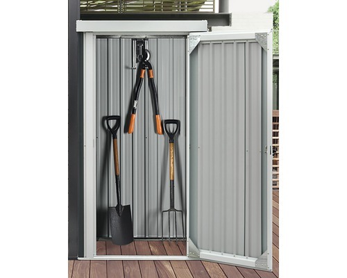 Záhradný domček Premium z kovu 98 x 81 x 180 cm pozinkovaný