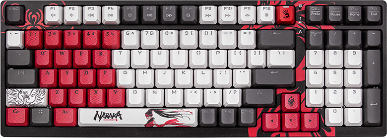 A4 Tech A4TECH BLOODY S98 USB Naraka Mechanische Tastatur (BLMS Red Plus Switches) A4TKLA47387