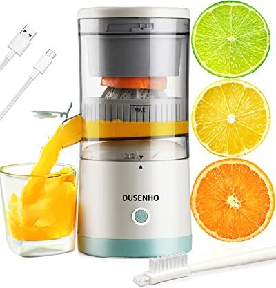 DUSENHO Zitronen -Squeezer Electric Juicer Orange Citrus Tragbare USB -Ladeorange, Zitrone, Früchte