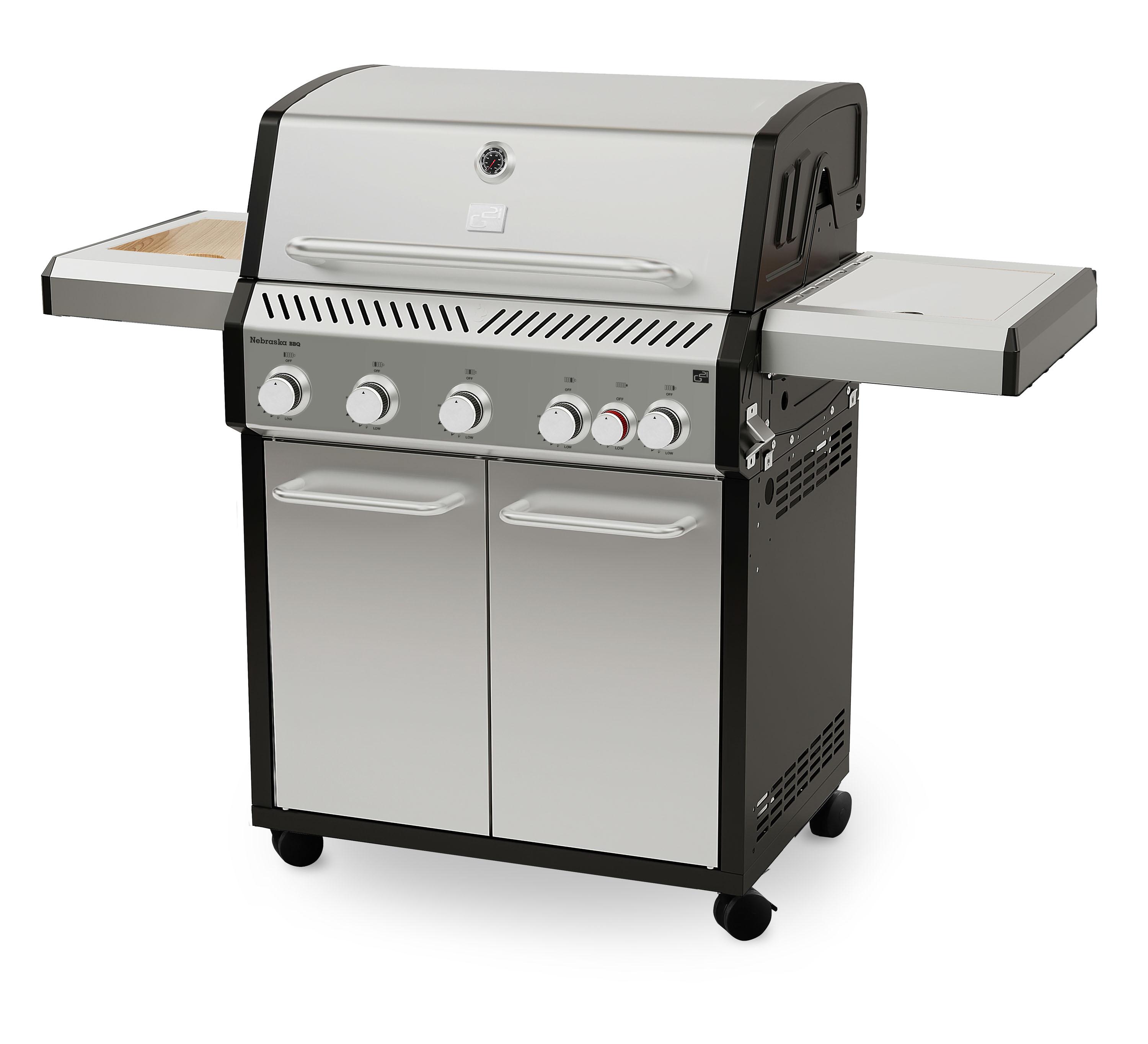 G21 Nebraska BBQ Premium line plynový gril, 6 horákov + redukčný ventil zdarma