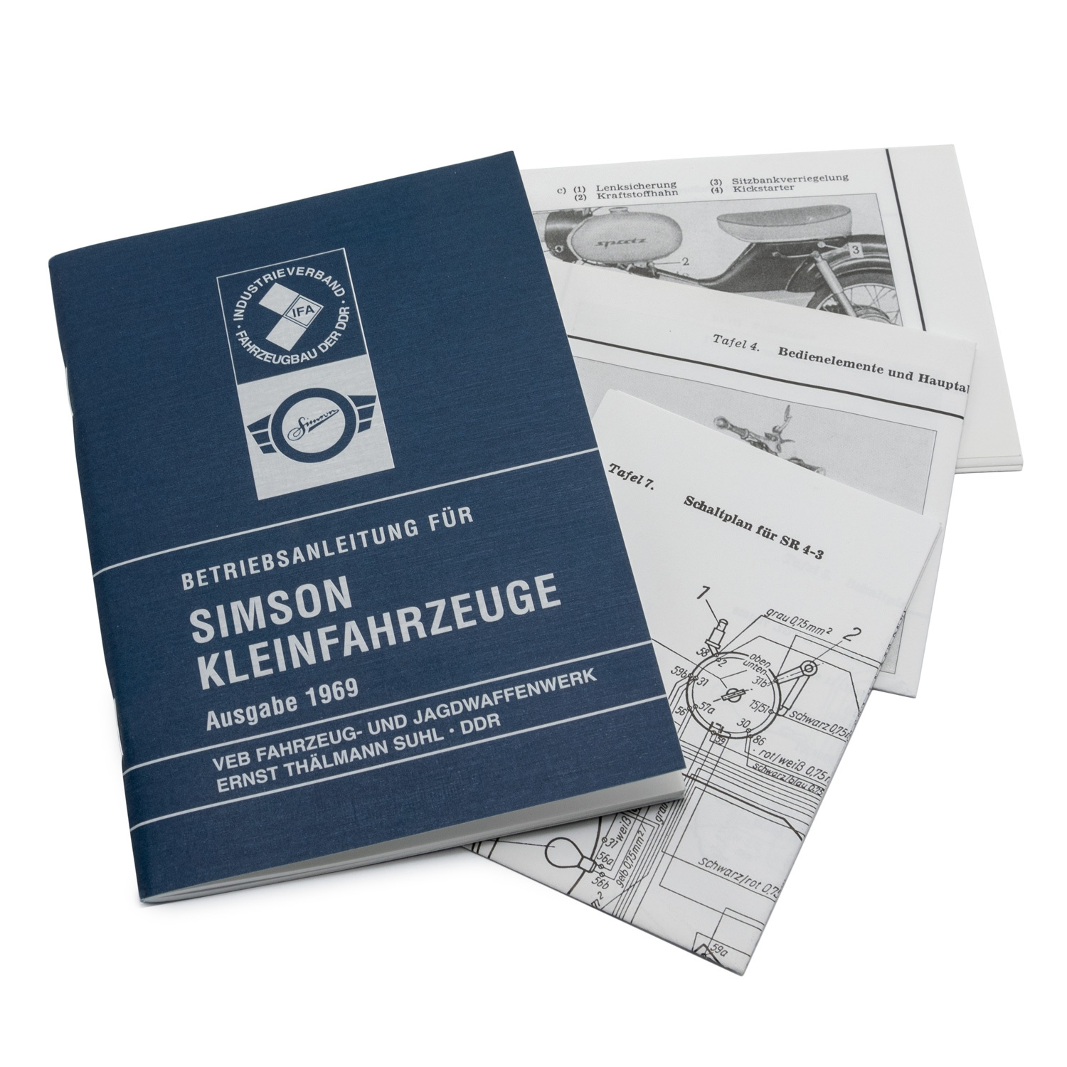 MZA Betriebsanleitung für Kleinfahrzeuge - Ausgabe 1969 mit 16 Bildern 14070