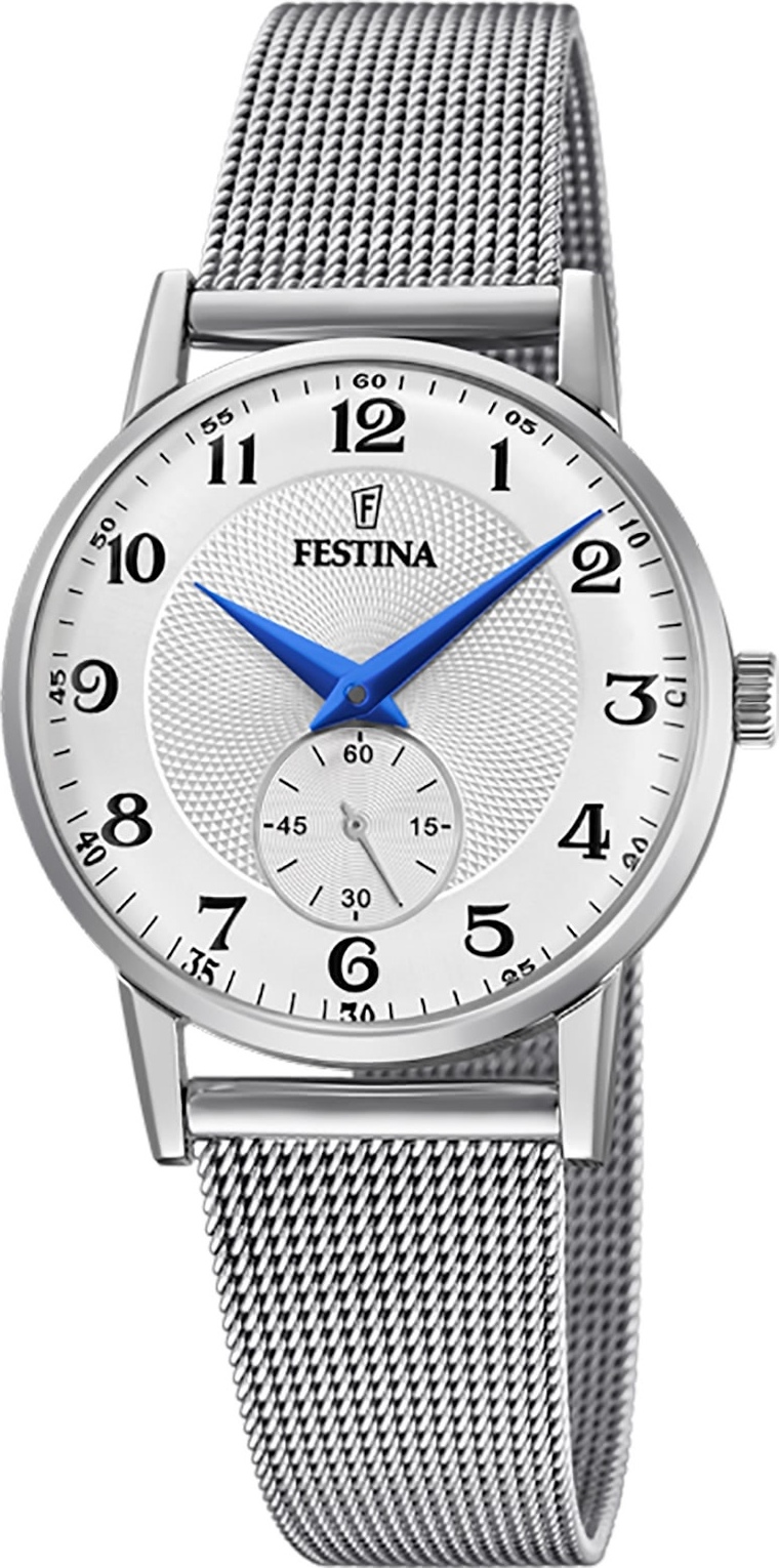 Festina dámske náramkové hodinky z nehrdzavejúcej ocele strieborné ležérne D2UF20572/1