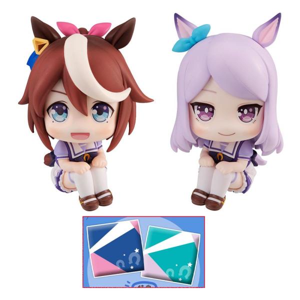 Megahouse Uma Musume Pretty Derby Look Up PVC Statuen Tokai Teio & MEjiro McQueen Limited Ver. 11 cm