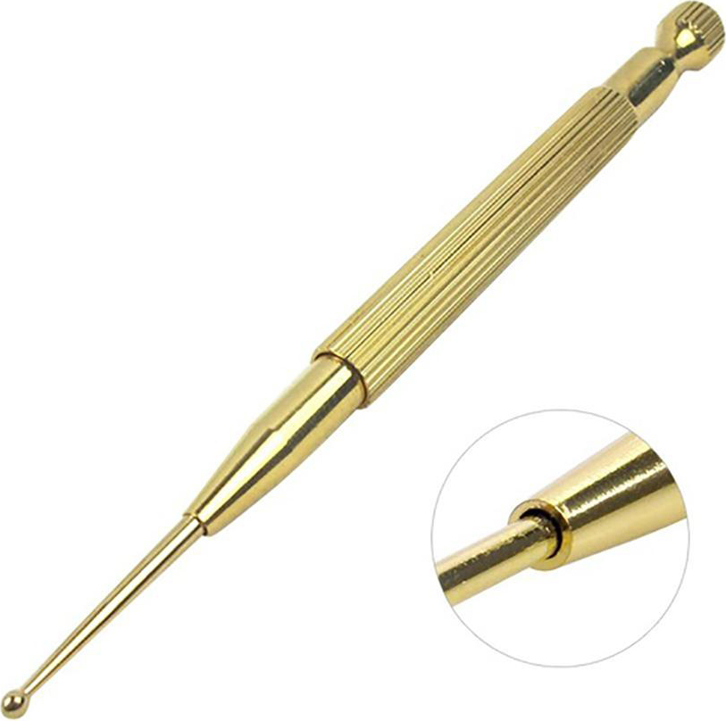 Cocosity Ohr- und Körperpunktsonde, Messing-Ohrakupunkturpunktsonde, Stimulator, Akupunkturstift, Massagewerkzeug für das Krankenhaus zu Hause
