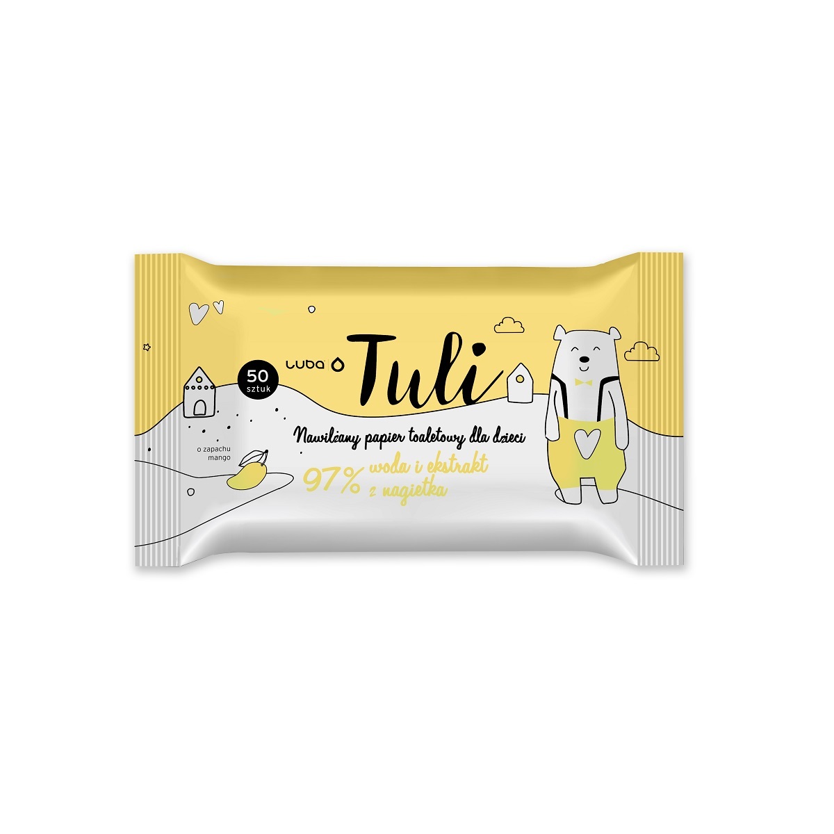 Luba Tuli Baby-Feuchttücher mit Mango-Extrakt, 50 Stück