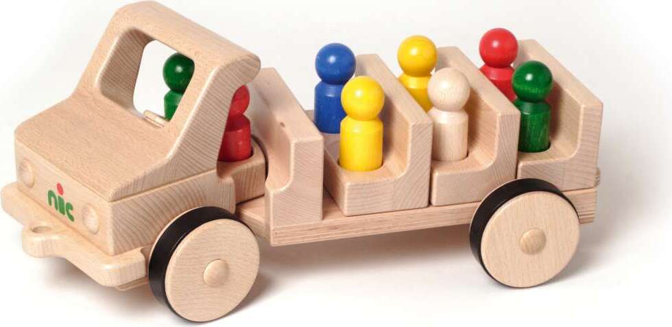 nic Happy Kidz Omnibus Familienausflug aus Holz 21403215015