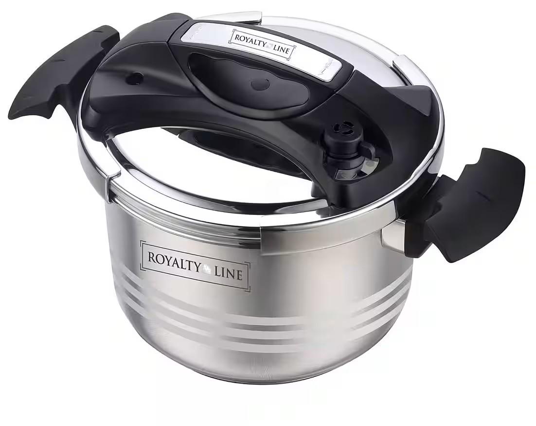 Royalty Line Schnellkochtopf 6 Liter Dampfkochtopf Edelstahl Kochtopf ROYALTY LIN Induktion EDELSTAHL