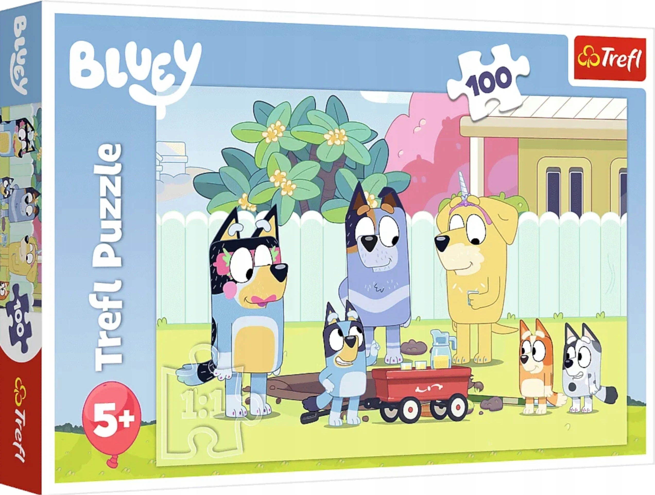 Trefl Trefl - Puzzle - 100" - Szczęśliwy świat Bluey / BBC