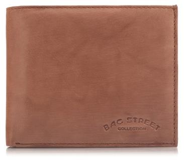 Bag Street Große beige Herrenbrieftasche aus Leder C65