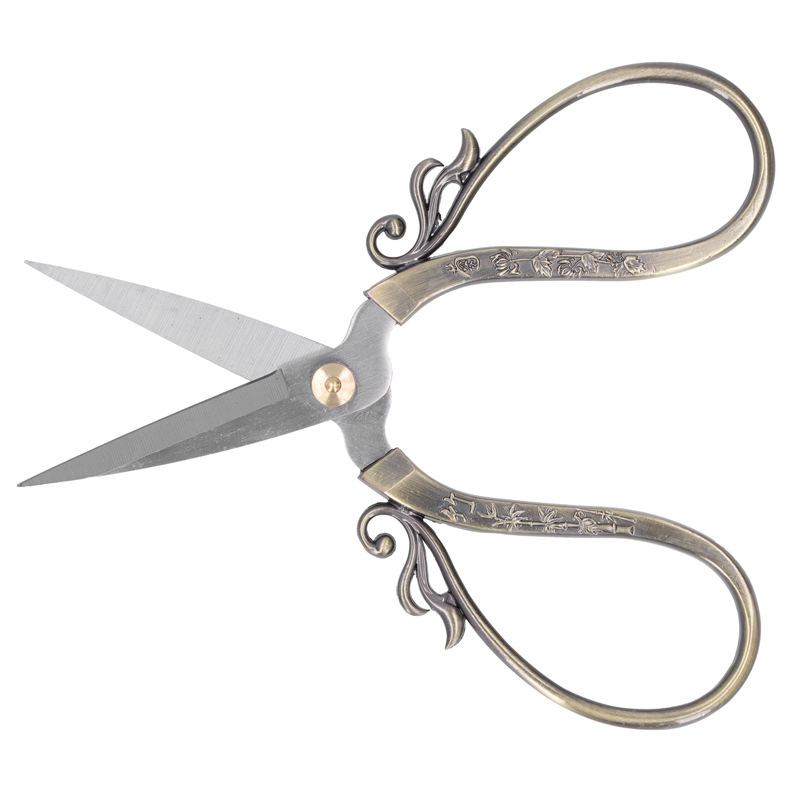 Cocosity Schere im europäischen Stil,Kunstwerk Schere,Vintage Schere,Edelstahl Schere,Kreuzstich Vintage Schere,Stickereibedarf