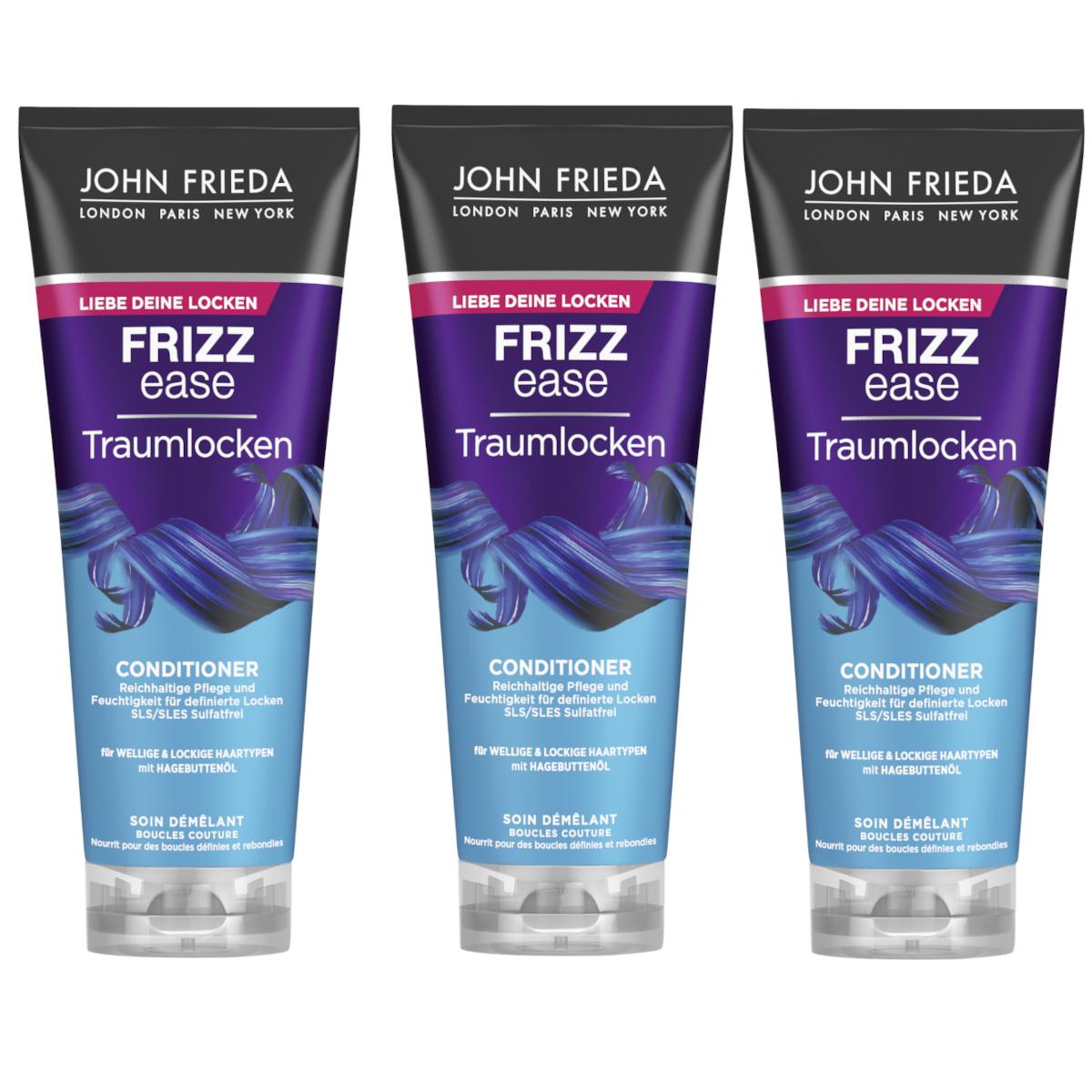 GUHL IKEBANA John Frieda Frizz Ease Traumlocken Conditioner 250ml 3er Pack s79324-3