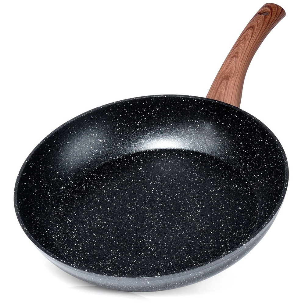 Vilde Granitpfanne Bratpfanne Pfanne aus Granit BLACK&WOOD 28 cm