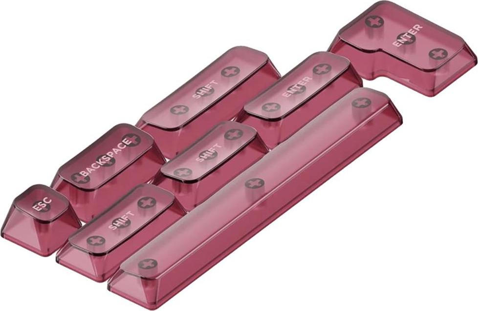 NuPhy Tastenkappen Set für Mechanische Tastatur Crystal mSA PC Keycaps Inca Rose