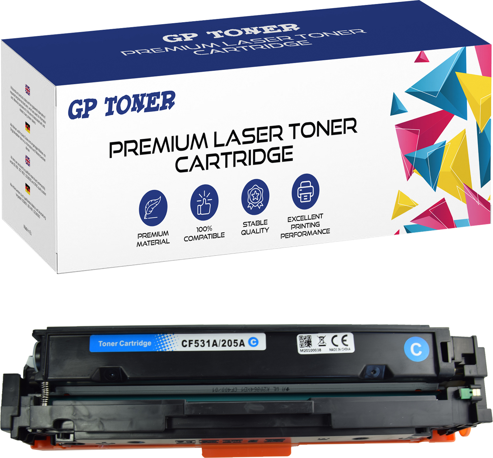 Toner XXL pro HP Color LaserJet Pro MFP M180 Series MFP M181FW 205A CF531A azúrová