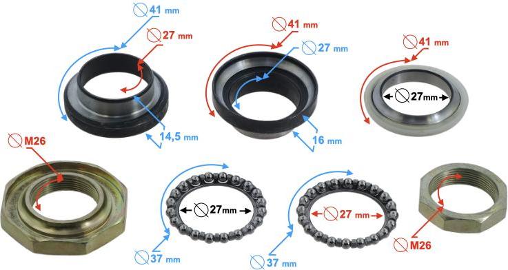 Moretti TRES-Steuerrohrbefestigung
