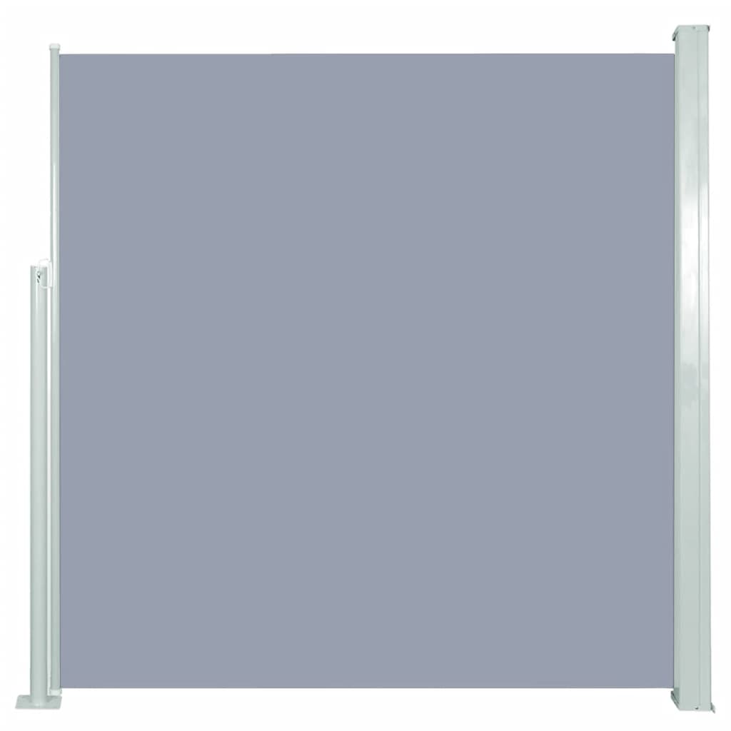 Seitenmarkise Ausziehbar 140x300 cm Grau Grau