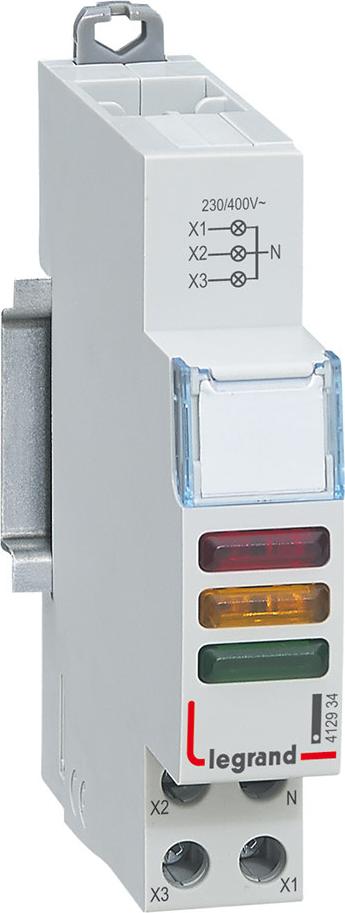 Legrand Dreifache LED-Lampe, 3 Farben, 230 V, Signalisierung 412934