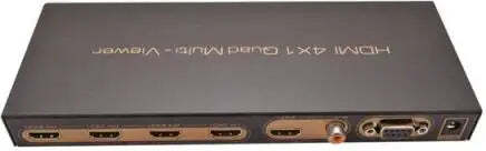 Automatischer Umschalter ASK 4/1 Quad Multi-Viewer, 4 Eingnge, 1 Ausgang