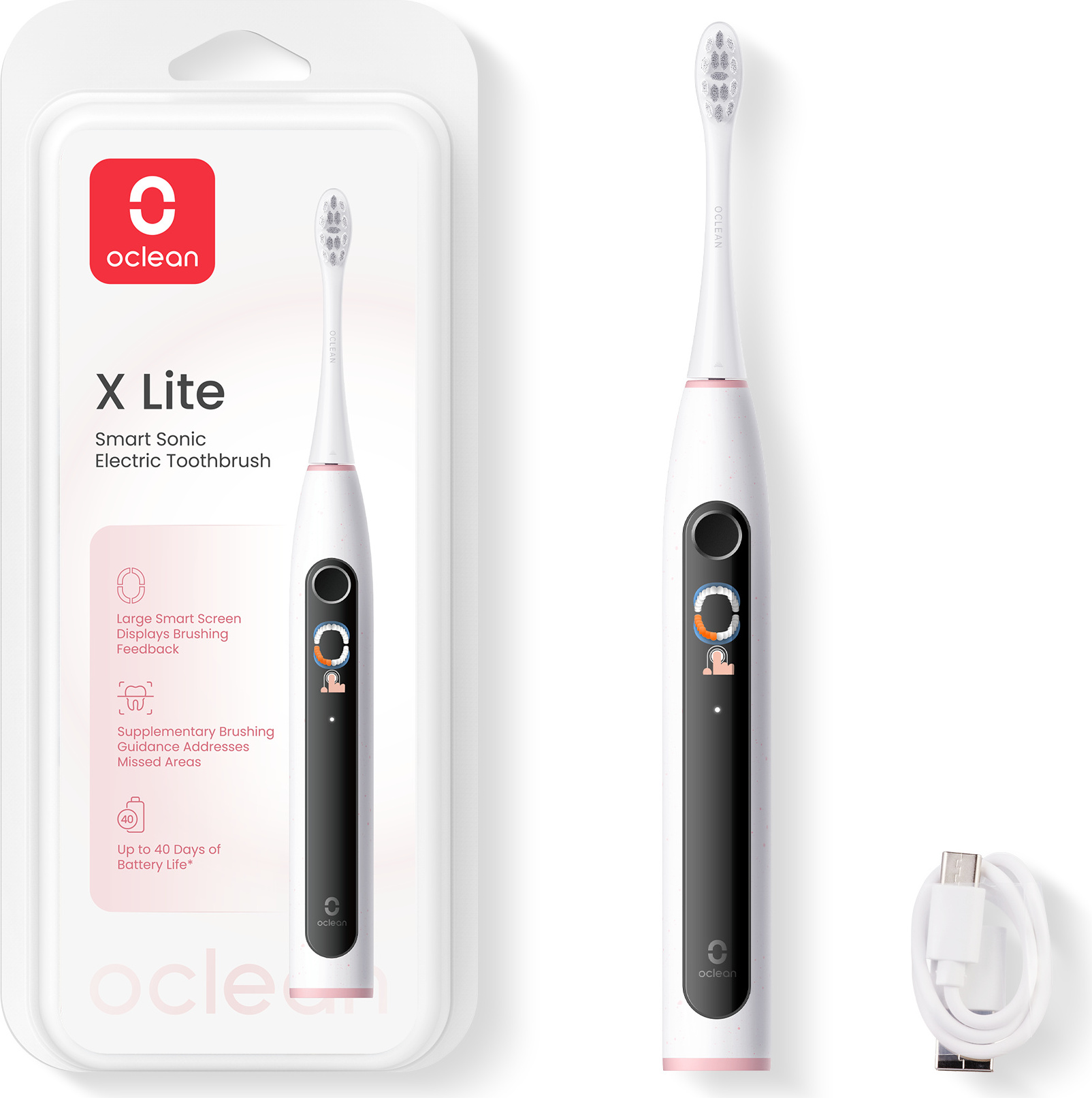OCLEAN Elektrische Zahnbürste X Lite Grau 380253