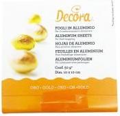 DECORA Schokoladenverpackungsfolie - Gold 10x10cm 150St 39187