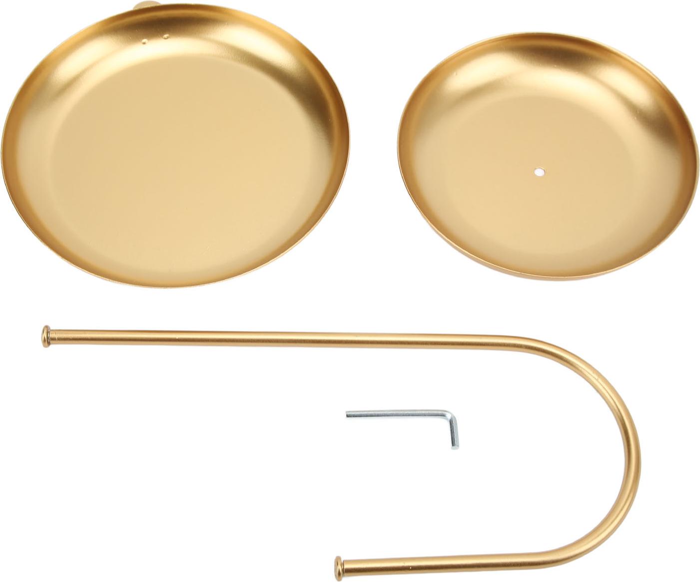 2 abgestufte Obstschale große Kapazität Einfacher nordischer Stil Goldmetall Snack für Home Office Company Rezeption Cafe Cafe