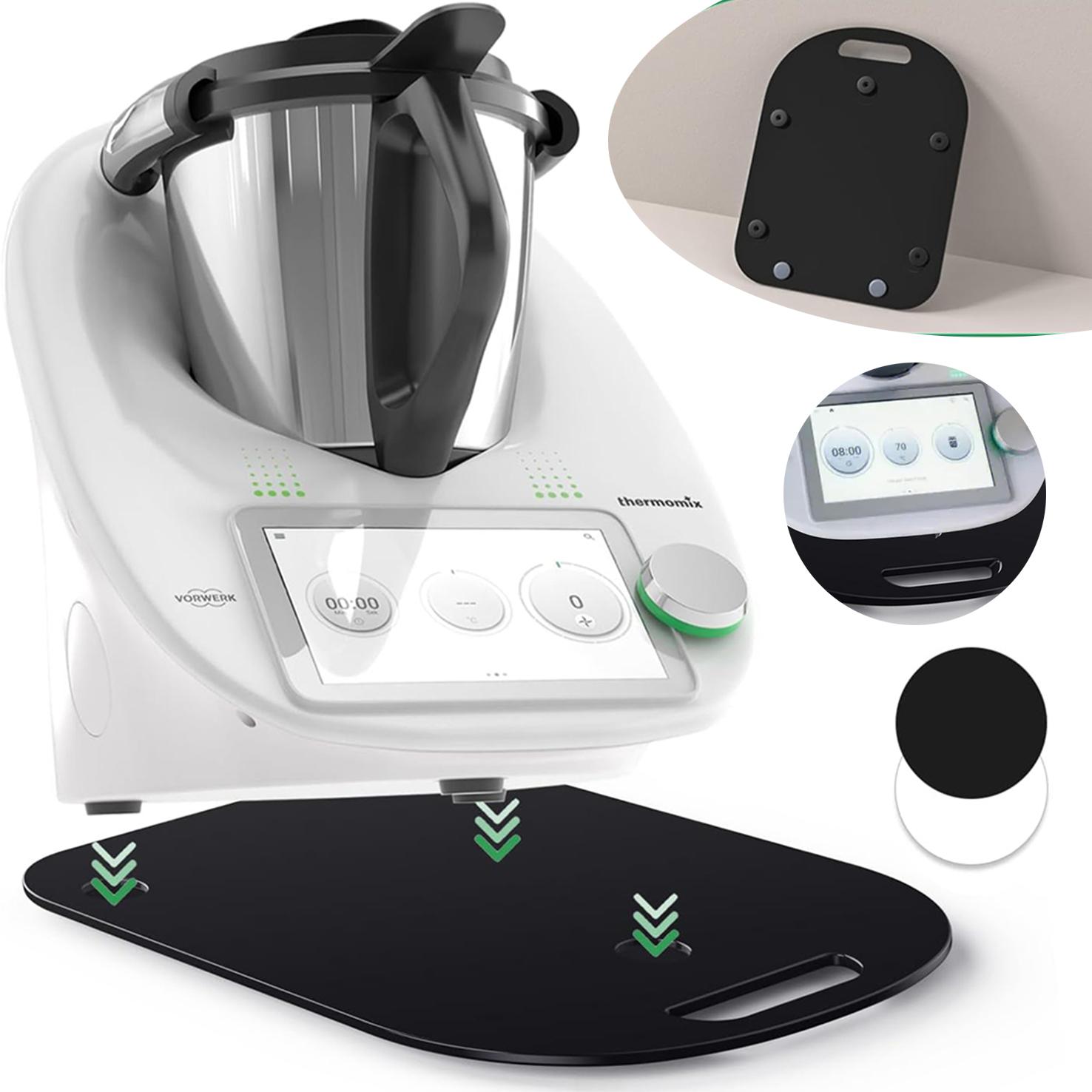 lynker Gleitbrett für Thermomix TM6 TM5 aus Acryl, TM6 Zubehör, Acryl Rollbrett für Thermomix TM6 und TM5