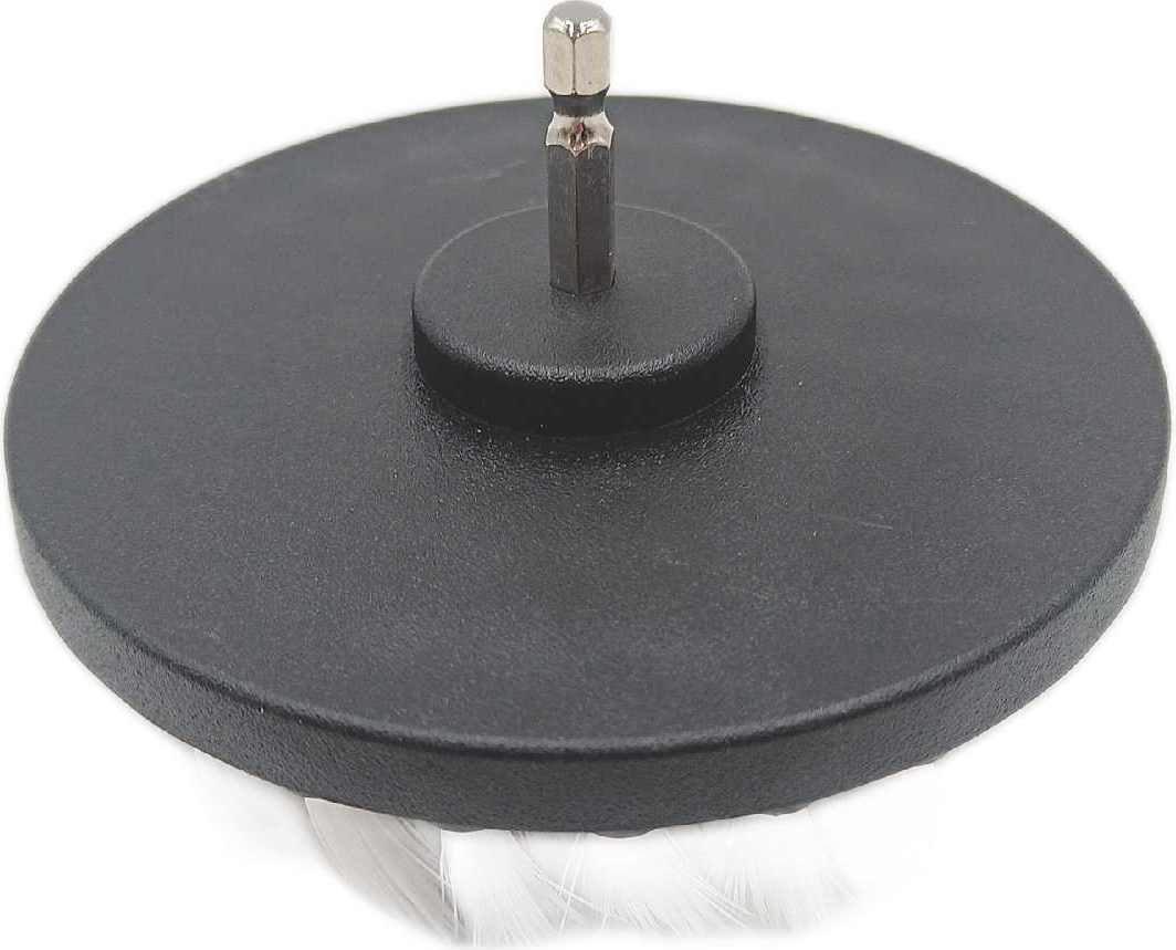 Kornely™ Kornely Bohrbürste extra weich weiß 13 cm Profi Reinigungskraft