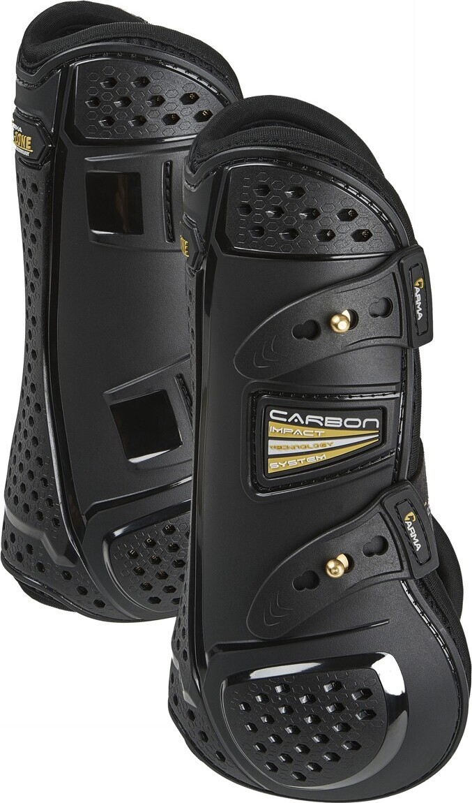 John Whitaker Ghette Pressione In Pelle Per Cavallo – Circonferenza 132,1 Cm – Colore Nero