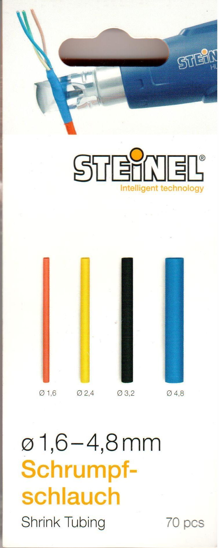 Steinel Schrumpfschlauch-Set 70x Schrumpfschläuche 1.6 – 4.8 mm 071318