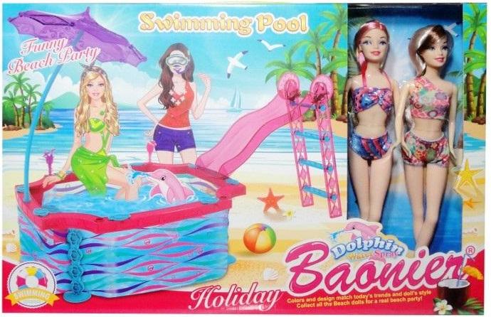 SWEDE Poolspielzeug Puppe großes Set für Kinder 500x330 mm