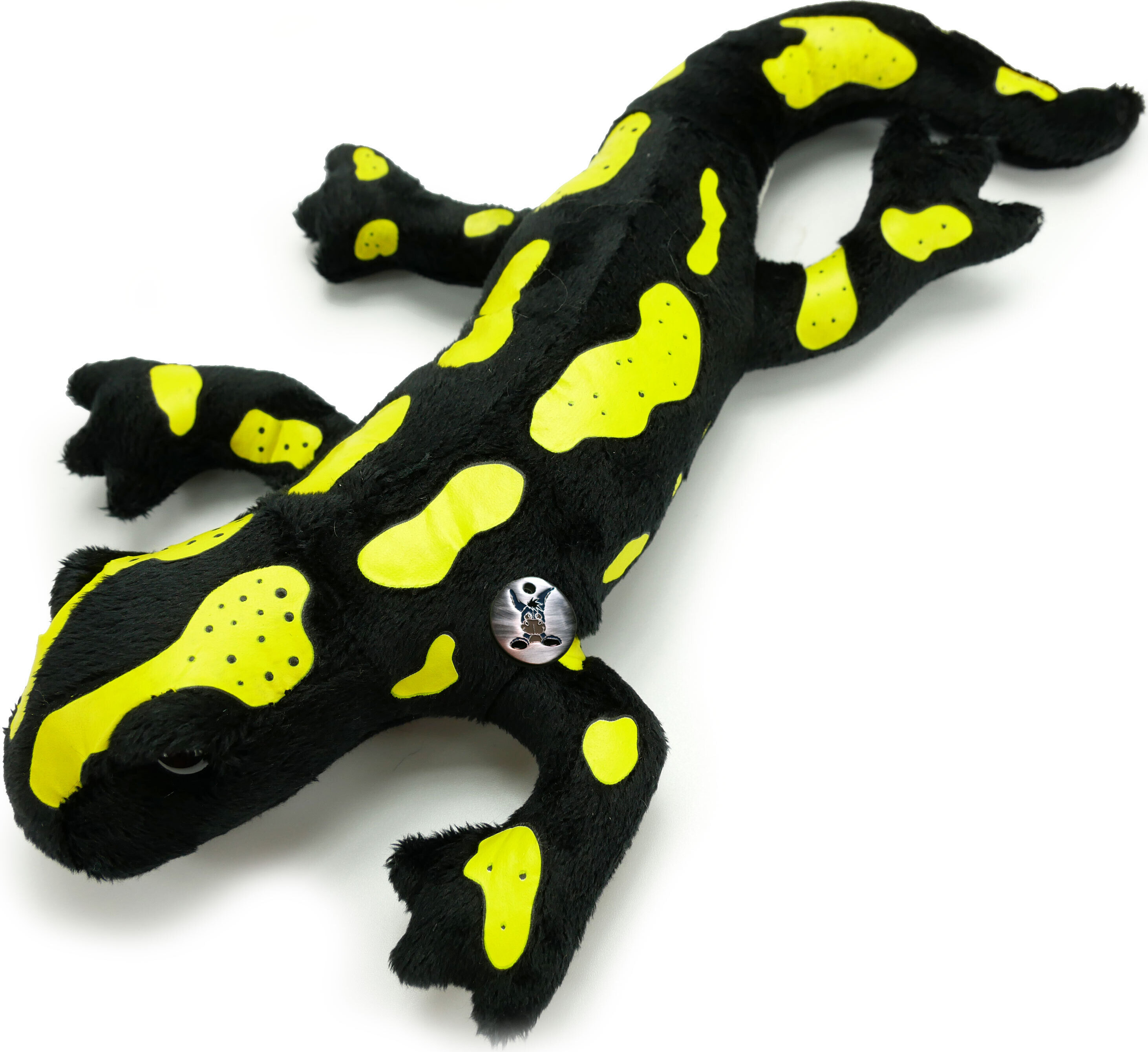 Kuscheltiere*biz Feuersalamander Kuscheltier Lurch schwarz gelb Molch Amphibie Plüschtier LOUIS KT531605