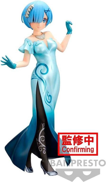 Northix Re:Zero Glitter & Glamorous Rem-Figur, 23 cm, Sammlerstück