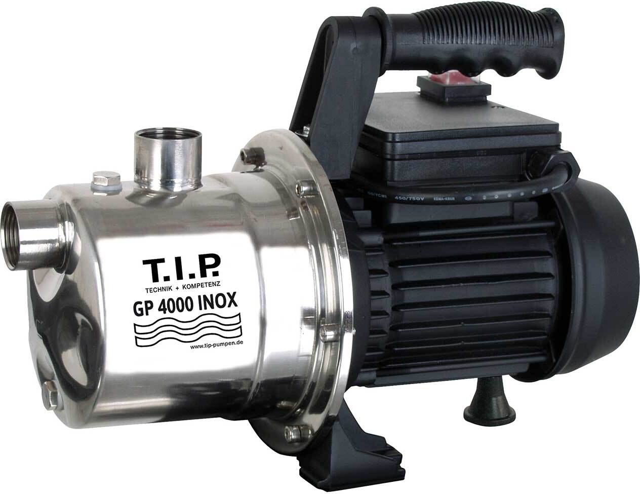 Záhradné čerpadlo TIP GP 4000 Inox, max. prietok 4000 l/h, výkon 800 W, max. výtlačná výška 42 m