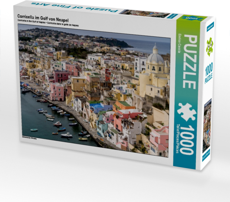 Calvendo Corricella im Golf von Neapel 1000 Teile Puzzle quer 640x480mm, Caccia Enrico; 7354366
