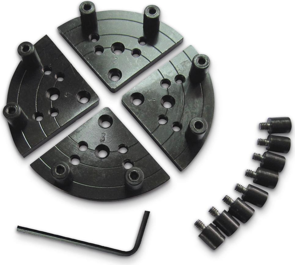 Holzstar Planscheibe für Vier-Backenfutter Profi Set für Drechselbünke geeignet 5931055