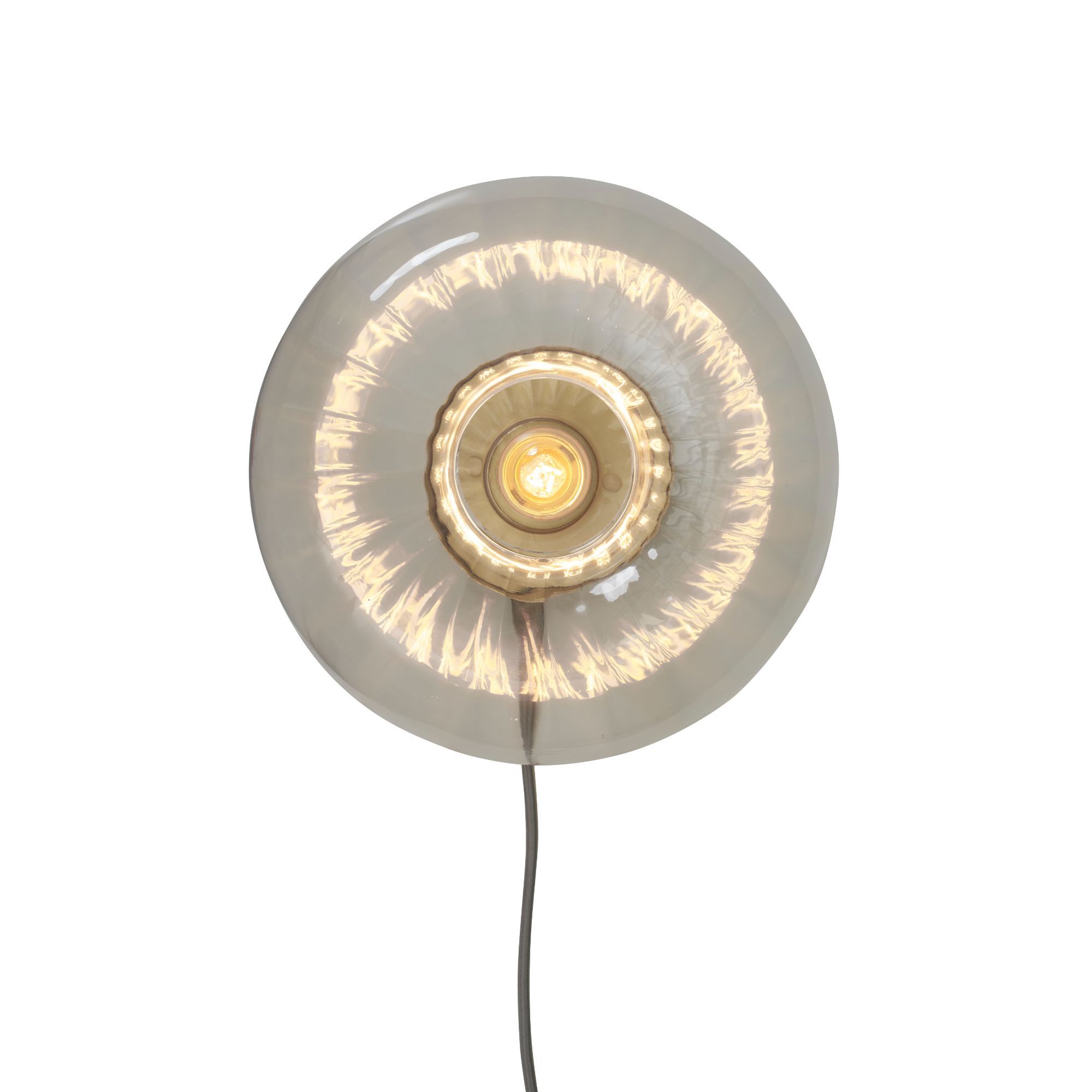 it's about RoMi - Wandlampe Brussels - Gold/Glas - Ø27cm BRUSSELS/W27/GO