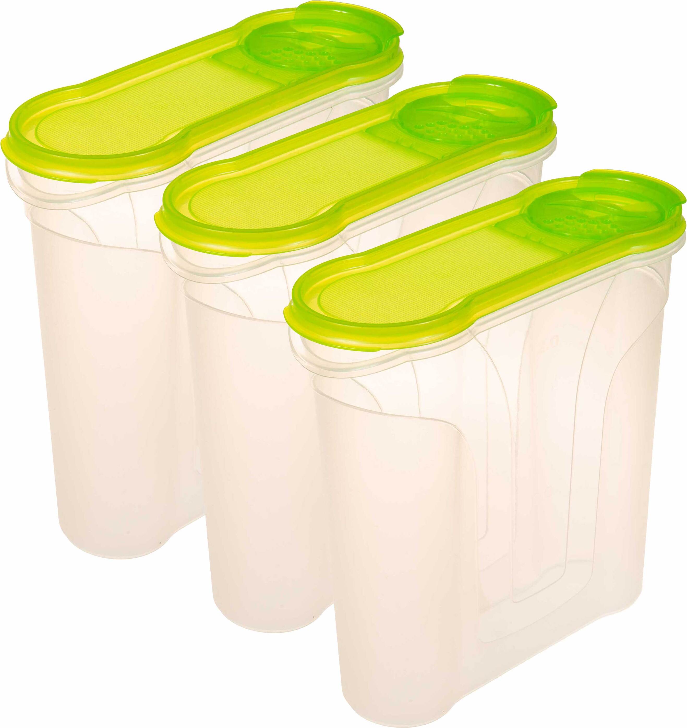 SIDCO Schüttdose 2,4 Liter 5x Auswahl 3 x grün 54919