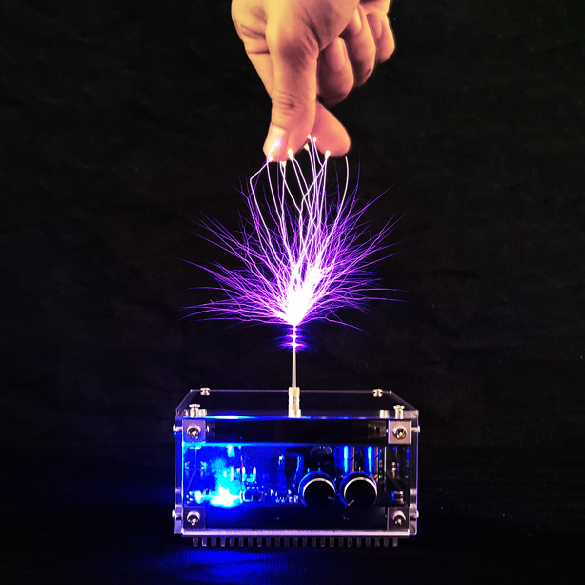  Musik Teslaspule Bogen Plasma Drahtlose übertragung Tesla Coil  Kit Plasma-Lautsprecher Spulen Künstlicher Blitz Elektronisches Bildung  Spielzeug