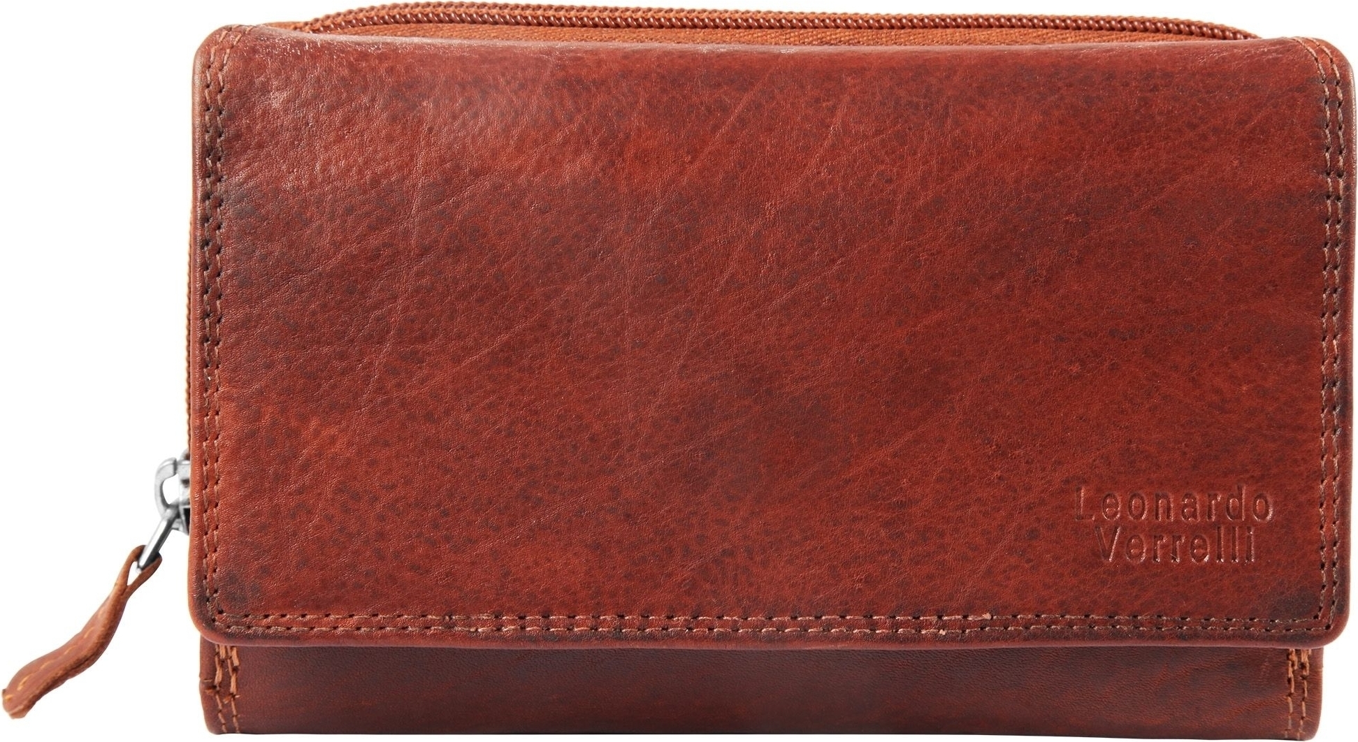 Leonardo Verrelli Damen Geldbörse aus Echtleder mit RFID-Schutz