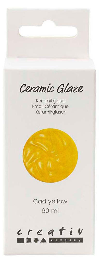 Creativ Company Keramikglasur 984-1101 C deckend, Cad-Gelb – 60 ml 789705