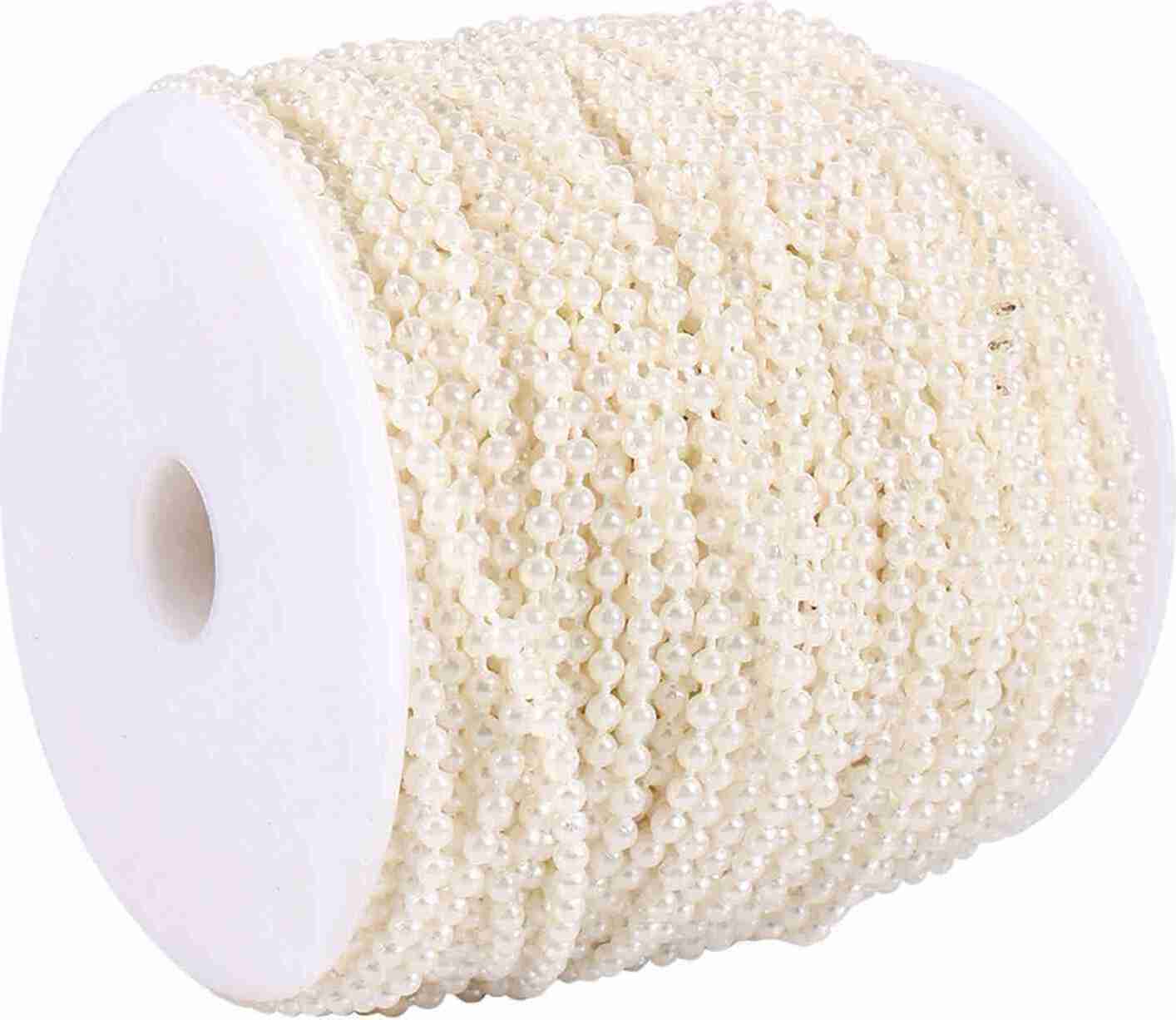 Cocosity Perlenschnur,Perlen Perlen Dekor,Angelschnur Perlen Perlen,Creme Perlen Perle,Perlen Perlen Girlande