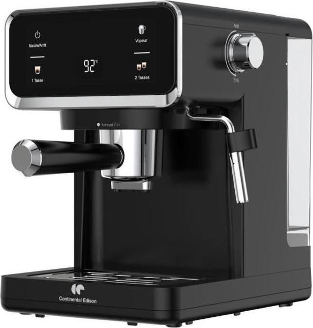Plne automatický kávovar CONTINENTAL EDISON CEME19B, 19 barov, digitálny displej, kapacita 1 l