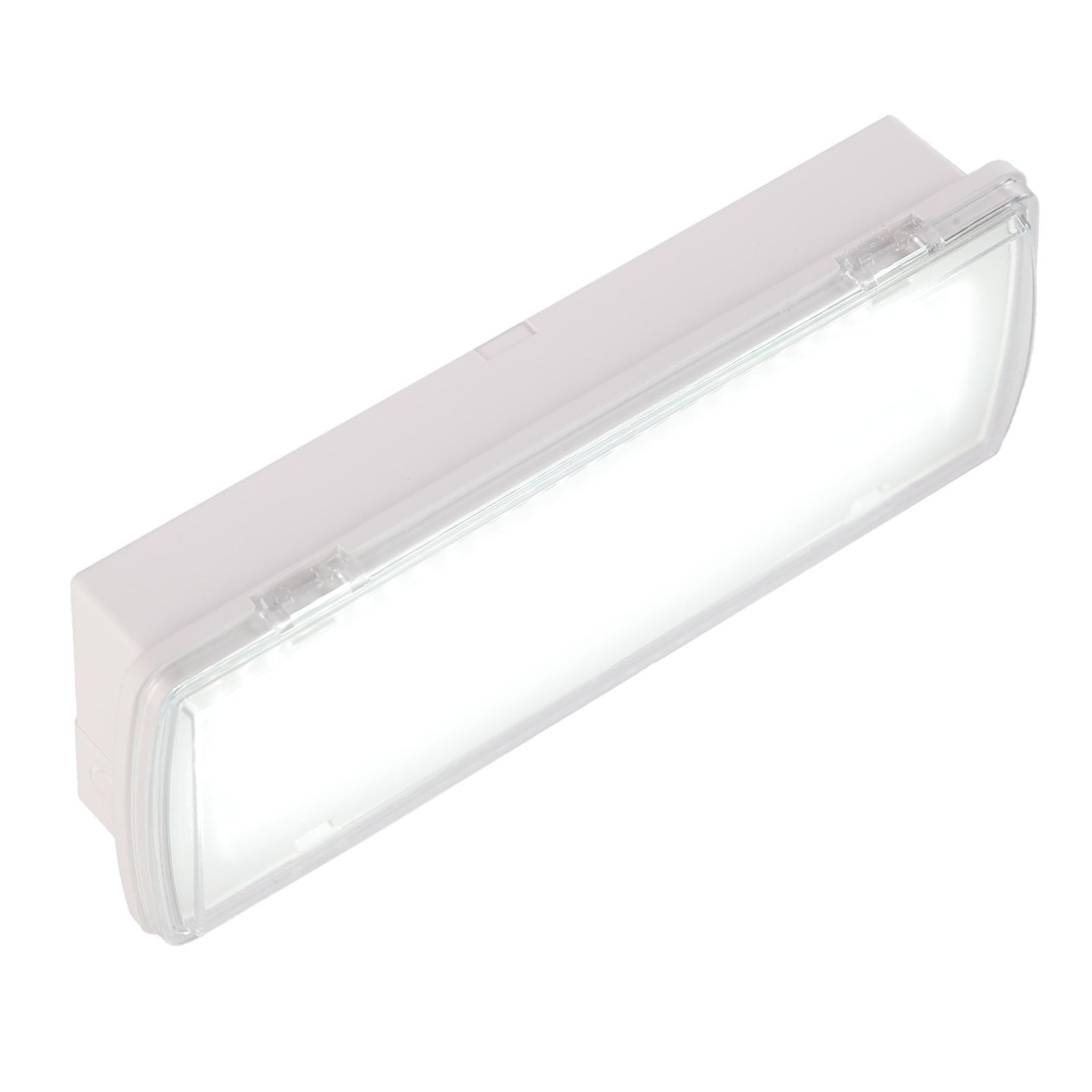 Alpinaluz LED Notleuchte AutoTest 5W 520 lm IP54, Einbau oder Aufbau, 3h Akku, Dauer- und Bereitschaftsschaltung für Innenbereich Außenbereich WL102-AT