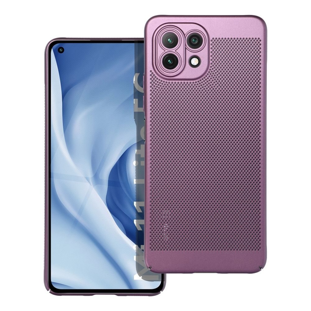 Púzdro BREEZY Case Xiaomi Mi 11 Lite 5G / Mi 11 Lite LTE 4G / Mi 11 Lite NE fialové