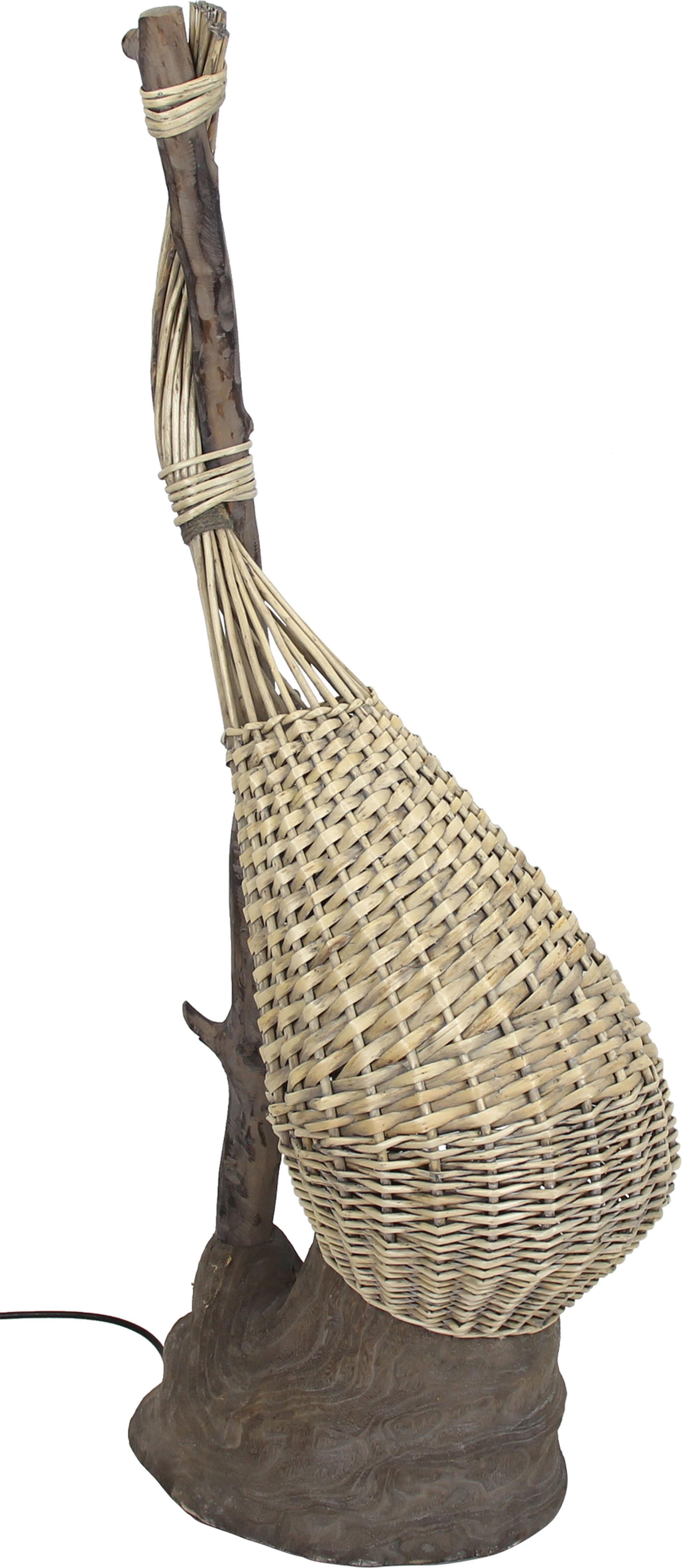 Frank-Flechtwaren Design Stehlampe Embraced Holz & Weide 98cm 100752