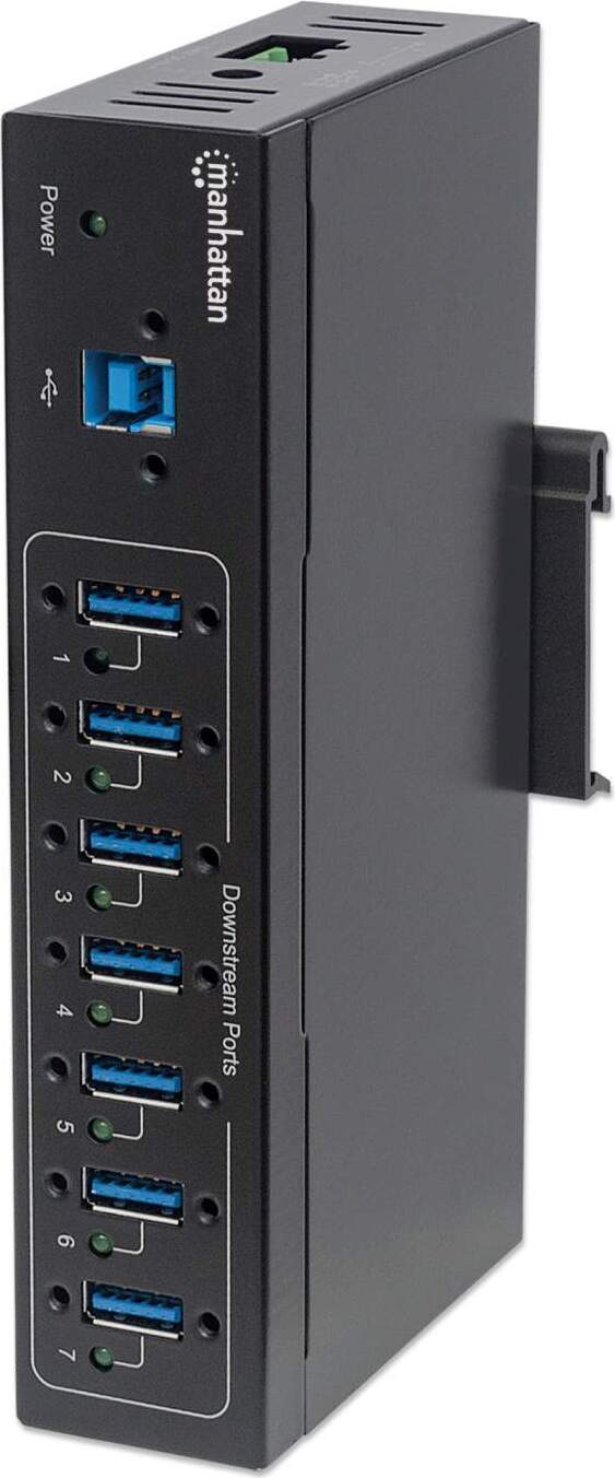MANHATTAN 7-Port USB3.0 Hub Industrieanwendungen 164405