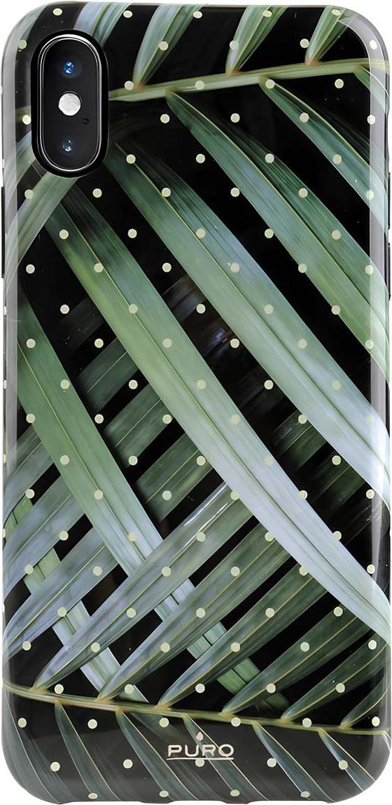 PURO Glam Tropical Leaves - puzdro pre iPhone Xs Max (Brilliant Leaves)