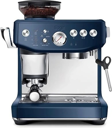 Sage The Barista Express Impress, Espresso kávovar, 2 L, Kávové zrná, Vstavaný mlynček, 1850 W, Modrá