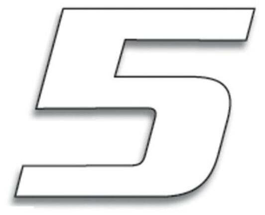 Blackbird Rennnummern Weiss 5